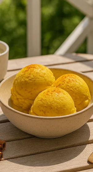 Goldene Momente zum Löffeln mit der Golden Milk Ice Cream